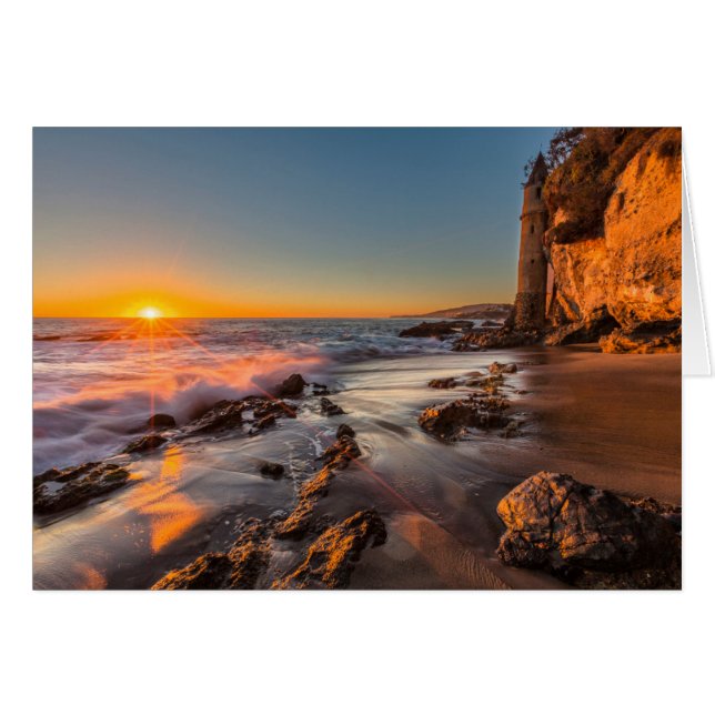 Coucher de soleil à Victoria Beach (Devant horizontal)