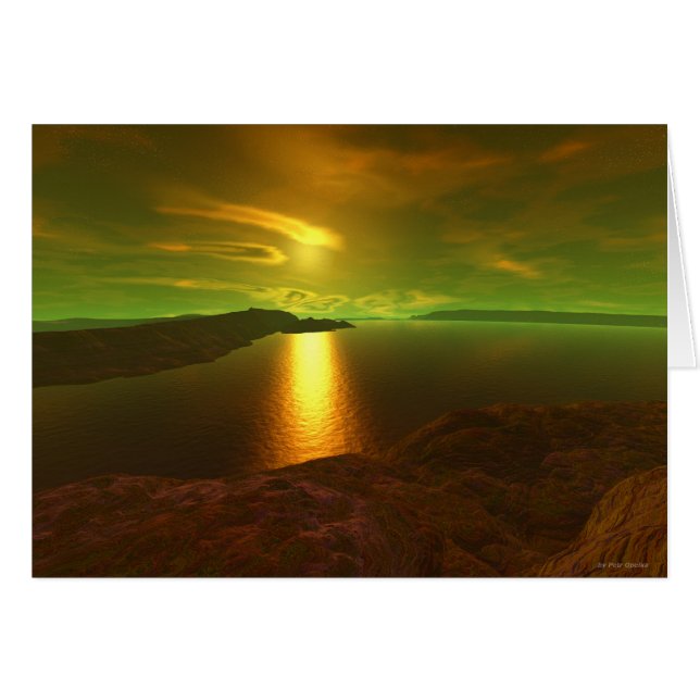 coucher de soleil Alien (Devant horizontal)