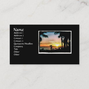 Coucher de soleil au Mexique Carte de visite