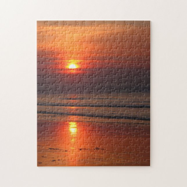 Coucher de soleil au Puzzle de la mer d'Irlande (Vertical)