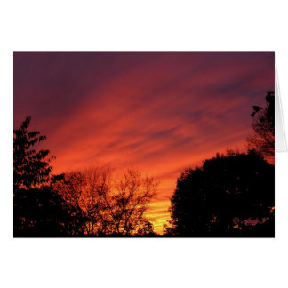 Coucher de soleil avant tempête ~ carte