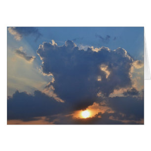Coucher de soleil avec formation Teacup Cloud par