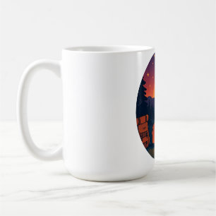 Coucher de soleil : Camping romantique Camping Mug