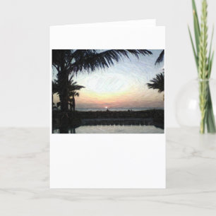 Coucher de soleil, carte