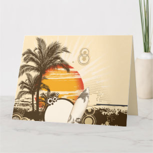 Coucher de soleil - Carte de voeux