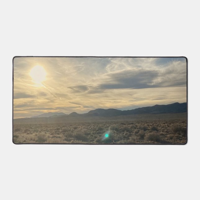 Coucher de soleil dans le désert du Nevada – Ciel  (Recto)