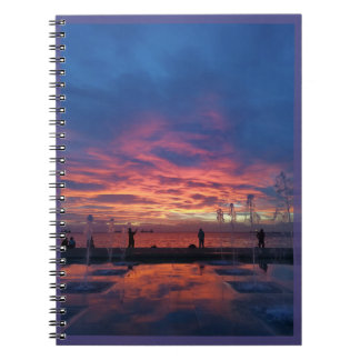 "Coucher de soleil dans le port" Carnet photo spir