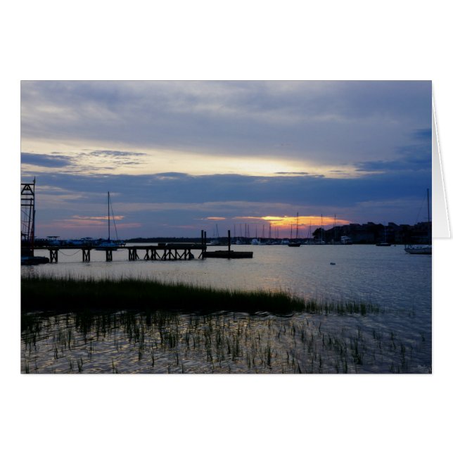 Coucher de soleil de folie Harbour (Devant Horizontal)