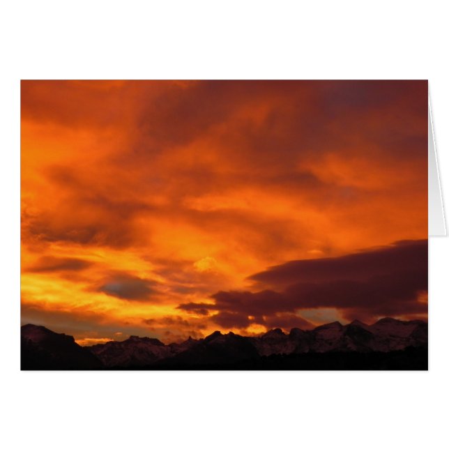 Coucher de soleil de la montagne Ruby (Devant Horizontal)