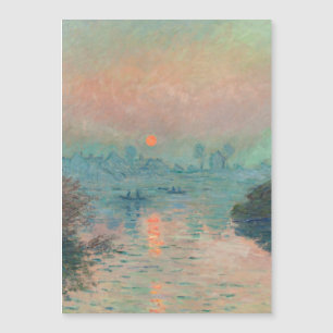 Coucher de soleil de Monet sur la Seine Impression