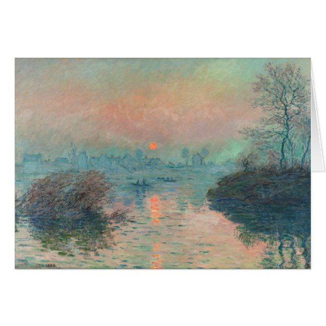 Coucher de soleil de Monet sur la Seine Impression (Devant horizontal)