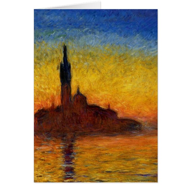 Coucher de soleil de Monet Venise Impressionnisme  (Devant)