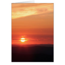 Coucher de soleil de montagne dans la Shenandoah