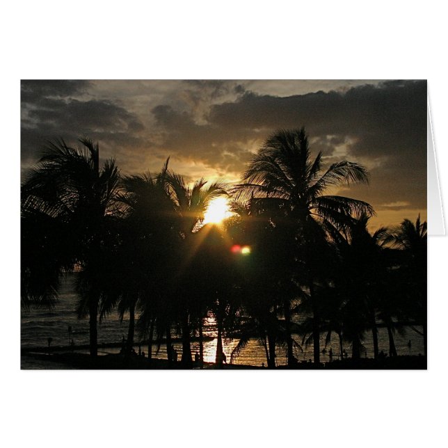 Coucher de soleil de Waikiki (Devant Horizontal)