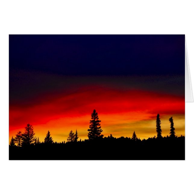 Coucher de soleil de Yellowstone (Devant horizontal)