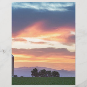 Coucher de soleil des fermiers du Colorado
