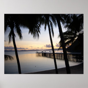 Coucher de soleil des îles Whitsunday - Poster Aus