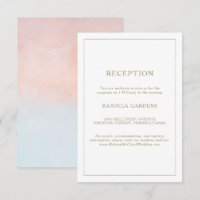 Coucher de soleil d'été Carte de réception de mari