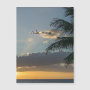 Coucher de soleil d'Oahu, Hawaii