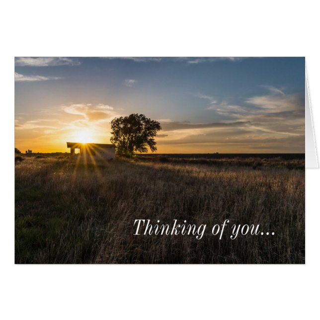 Coucher De Soleil Du Colorado Abandonné Penser À L (Devant Horizontal)