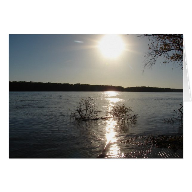 Coucher de soleil du fleuve Mississippi (Devant horizontal)