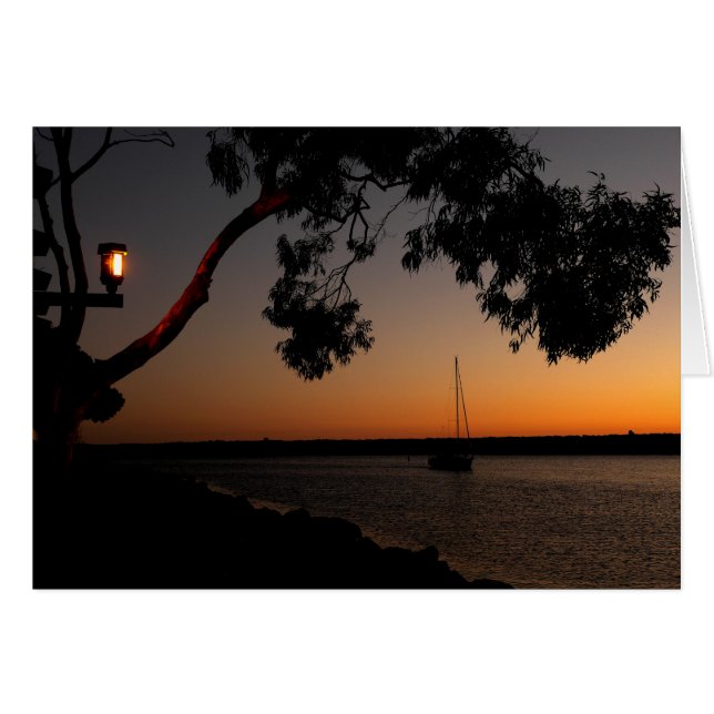 Coucher de soleil du port de Dana Point (Devant horizontal)