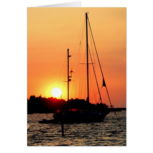 Coucher de soleil du port d'Ocracoke (Devant)