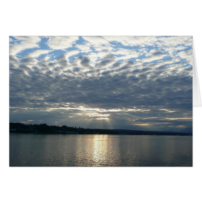 Coucher de soleil en Colombie-Britannique (Devant horizontal)