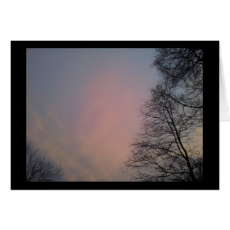 Coucher de soleil en hiver