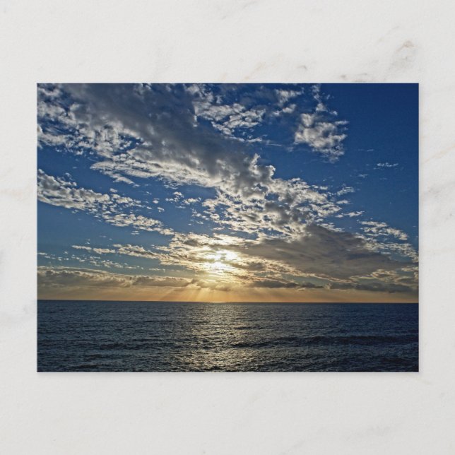 Coucher de soleil en Ligurie - Carte postale Cinqu (Devant)