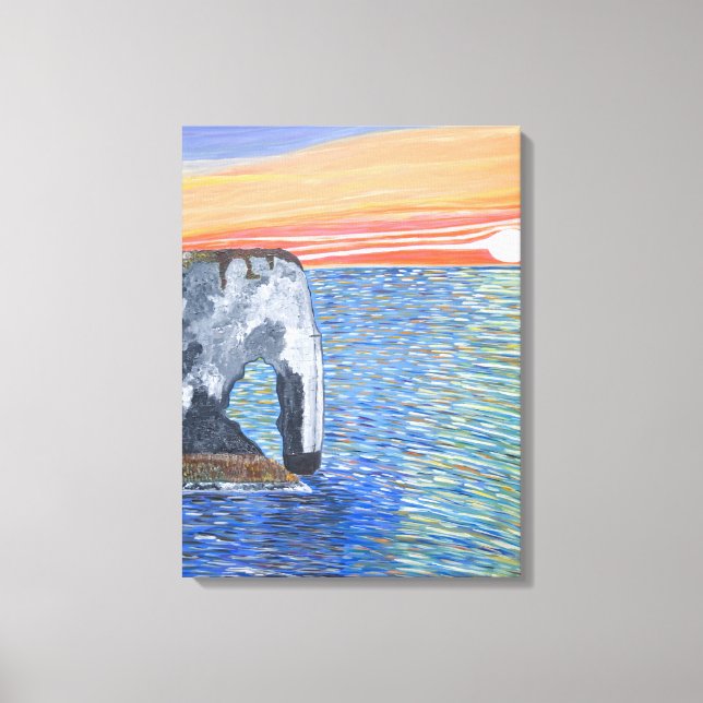 Coucher de soleil en toile française (Recto)