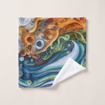 Coucher de soleil expressif aux vagues océaniques