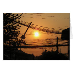 Coucher de soleil filaire ... Krung Thep, Carte Th