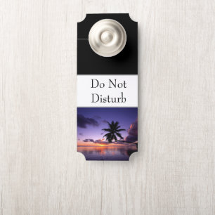 Coucher de soleil hawaïen Affichette de porte
