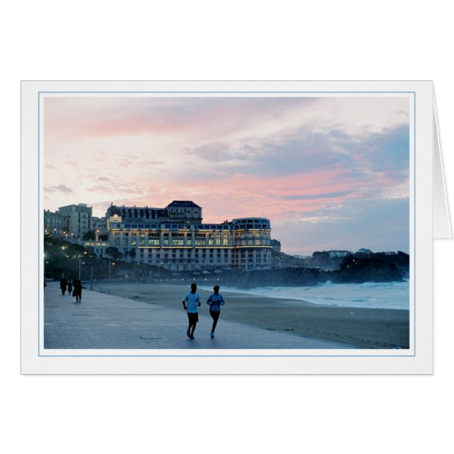 Coucher de soleil hivernal, la Grande Plage (Devant horizontal)