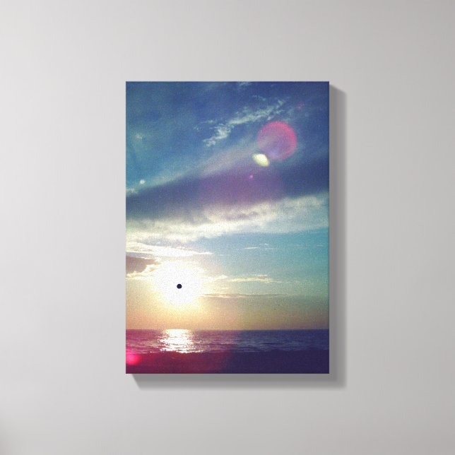 Coucher de soleil Imaginaire 4 sur toile (Recto)