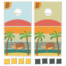 Coucher de soleil initial de la plage rétroactive 