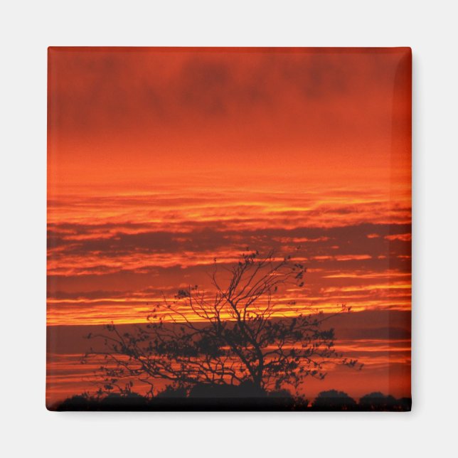 Coucher de soleil irlandais, liège, aimant Irlande (Devant)