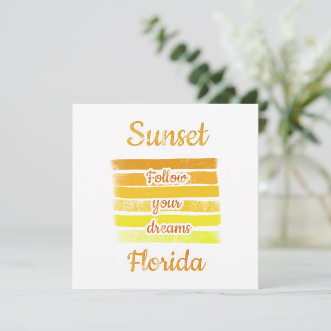 Coucher de soleil mignon en Floride   (Debout devant)