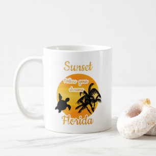 Coucher de soleil mignon en Floride Mug café