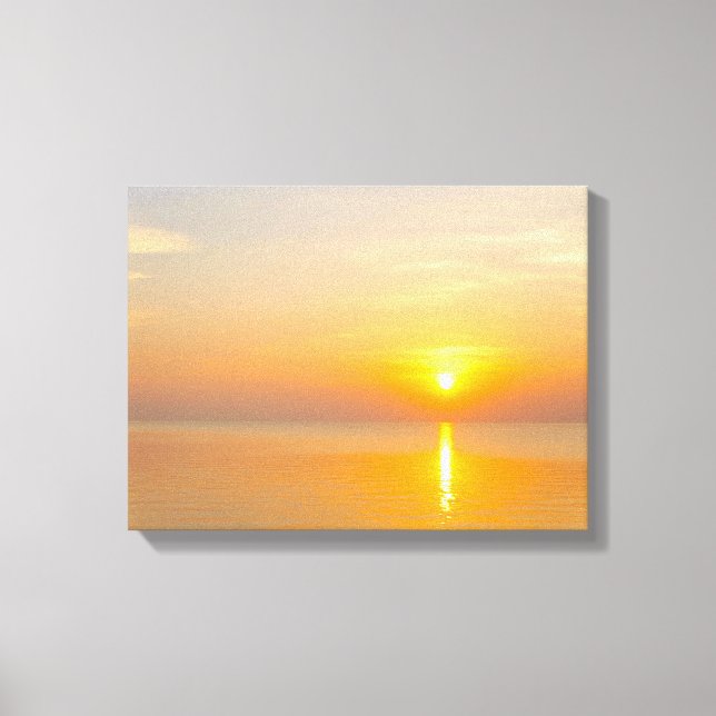 Coucher de soleil n° 5, impression sur toile de la (Recto)