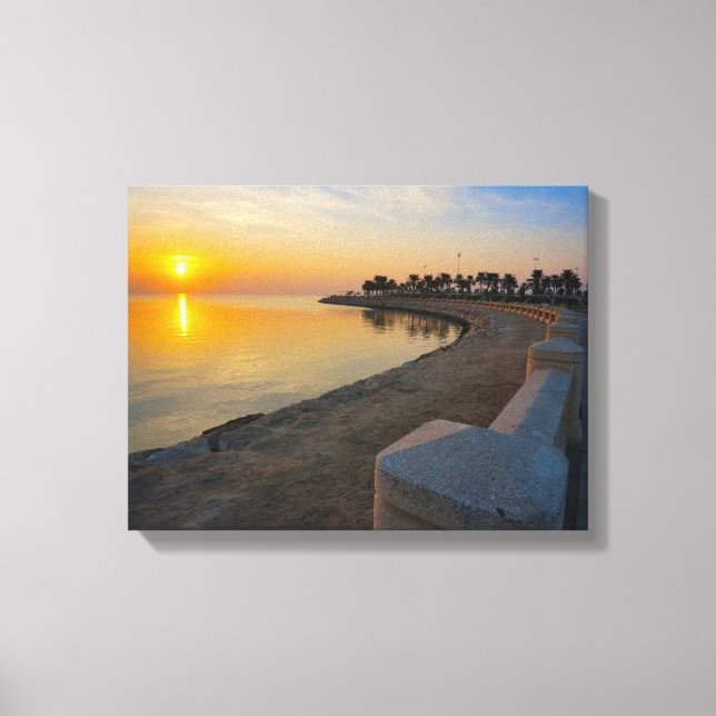 Coucher de soleil n° 6, impression sur toile de la (Recto)