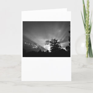 Coucher de soleil / Noir, carte