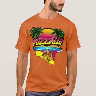 Coucher de soleil Pozzallo Sicilia avec T-shirt Pa