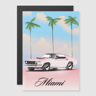 Coucher de soleil rose à Miami