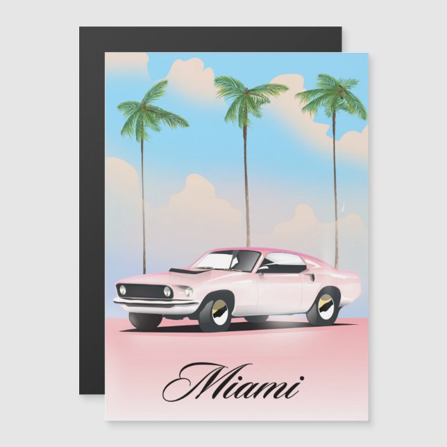 Coucher de soleil rose à Miami (Devant / Derrière)