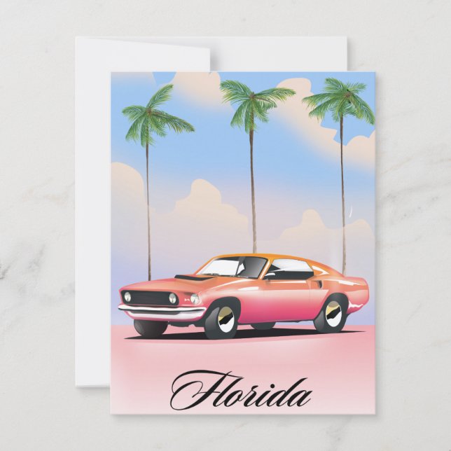 Coucher de soleil rose de Floride (Devant)