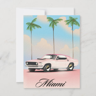 Coucher de soleil rose de Miami