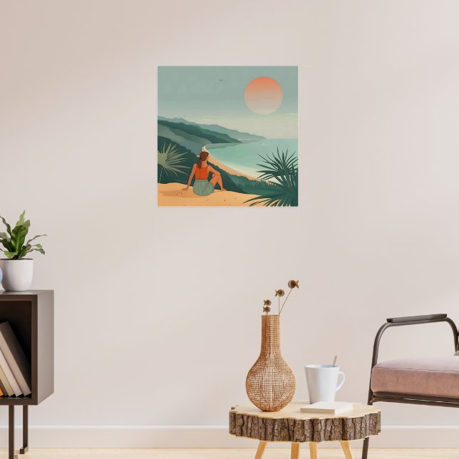 Coucher de soleil Solitude – Impression de vue côt (Salon 3)