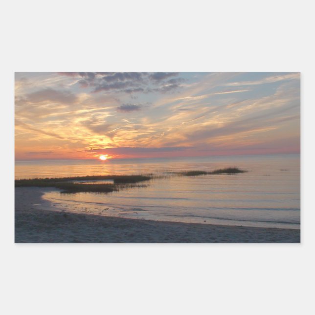 Coucher de soleil sur Cape Cod Photo Stickers (Devant)